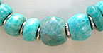 Amazonite and hill tribe silver necklace