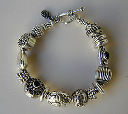 Sterling silver bracelet by Vicky Jousan