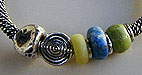 Bangle Bracelet Lapis, Gaspeite, Verd-Antique