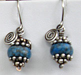 Denim Lapis and Sterling Silver earrings