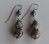 Picasso marble earrings