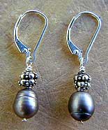 Silver freshwater Pearl Earrings