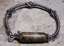 Jasper - stone by Africa John - sterling silver bracelet by Vicky Jousan