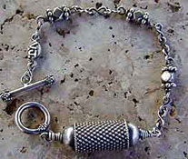 Sterling silver Pendulum bracelet for Spiritual Response Therapy by Vicky Jousan