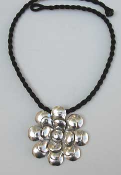 Hill Tribes Silver Flower Necklaces