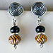 lampwork bead earrings