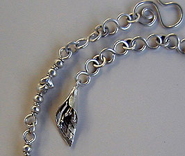 Hill Tribe silver bangle necklace  by Vicky Jousan
