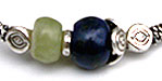 lapis and jade bangle bracelet
