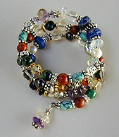 Mixed gemstone bracelet by Vicky Jousan