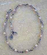 pearl and sterling silver necklace